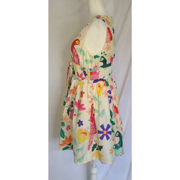 New w/Tags Anthropologie Sincerely Ours Pretty Peacock Nylah Mini Dress Medium - Picture 3 of 6